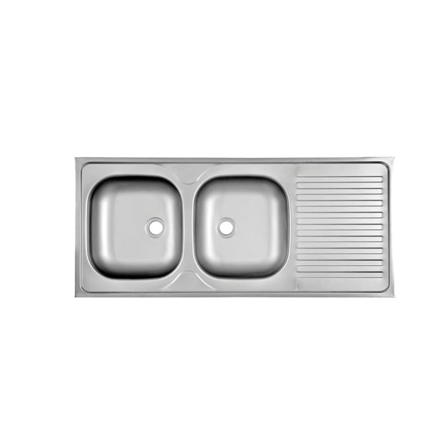 SINK S/STEEL SIT ON DBL-